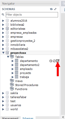 captura workbench insertar datos