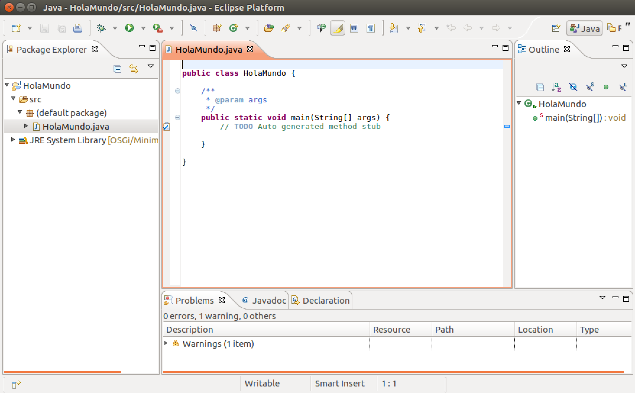 Ejecución de Eclipse en GNU/Linux