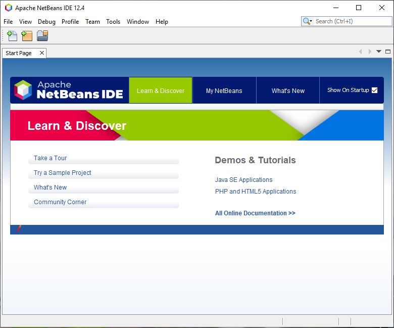 Ejecución de Netbeans