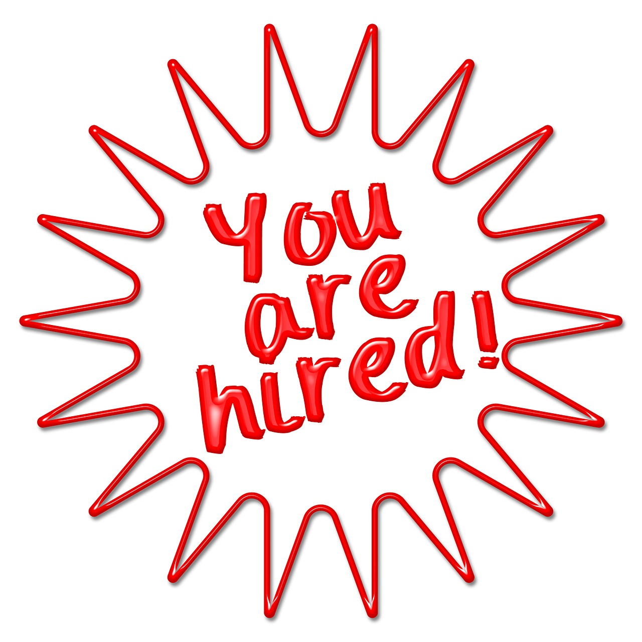 Cartel de contratado