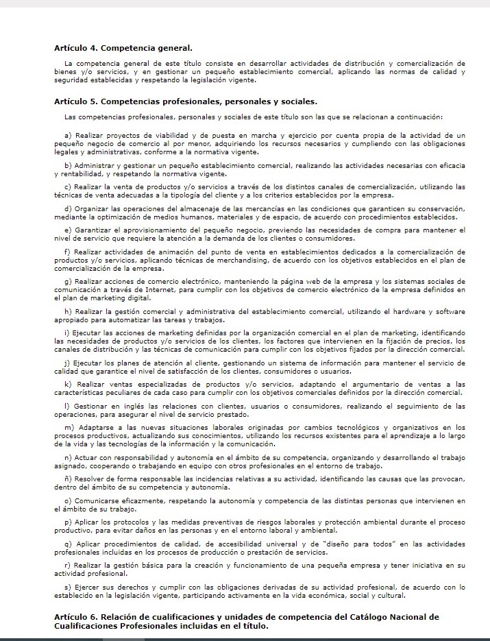 Competencias del título