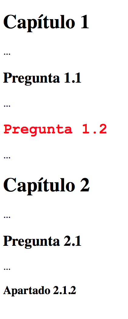 Previsualización del código HTML