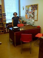 Ejecutiva en su despacho