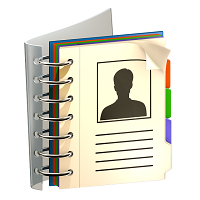 Cuaderno con páginas de colores