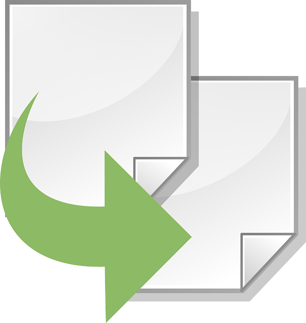 Icono de copia o clonado de documentos