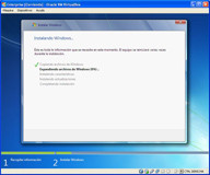 Ventana con la lista de tareas a realizar. Con la segunda opción resaltada.