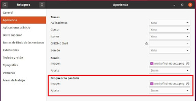 Cambiar la imagen del fondo de la pantalla de bloqueo